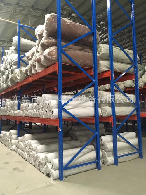 厂家订做三立柱货架纺织厂布料仓储面料仓库货架布匹布条货架